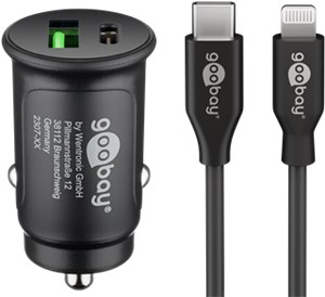 Dual USB Kit de Chargeur Rapide pour Voiture Lightning (27 W)
