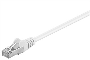 CAT 5e kabel krosowy, F/UTP, biały, 0,25 m
