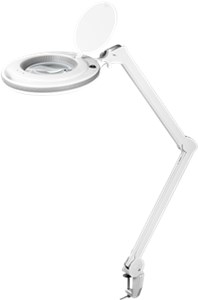 LED lampada d'ingrandimento con morsetto, 9 W, bianco