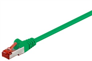 CAT 6 kabel krosowy, S/FTP (PiMF), zielony, 7,5 m