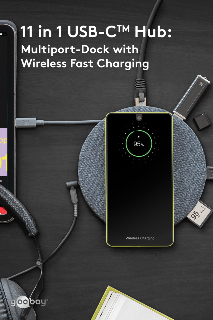 Goobay elektrisches Staubgebläse mit USB-C Ladekabel Li-ion 10,8V 2000mAh