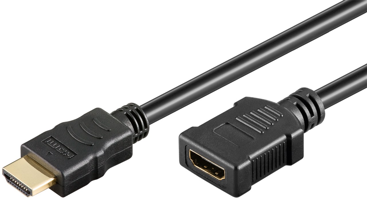 HDMI Kabel High Speed with Ethernet Ultra HD 4K 3D Ultra HD 2160p vergoldet 1 m 