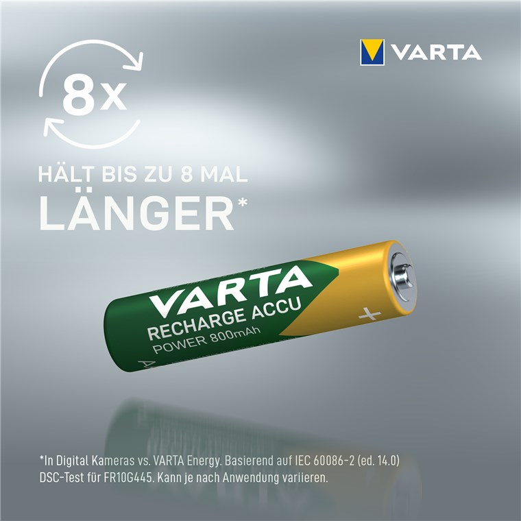 Varta - Batterie Rechargeable Solar Power Accu Aaa / Hr03 Ni-mh