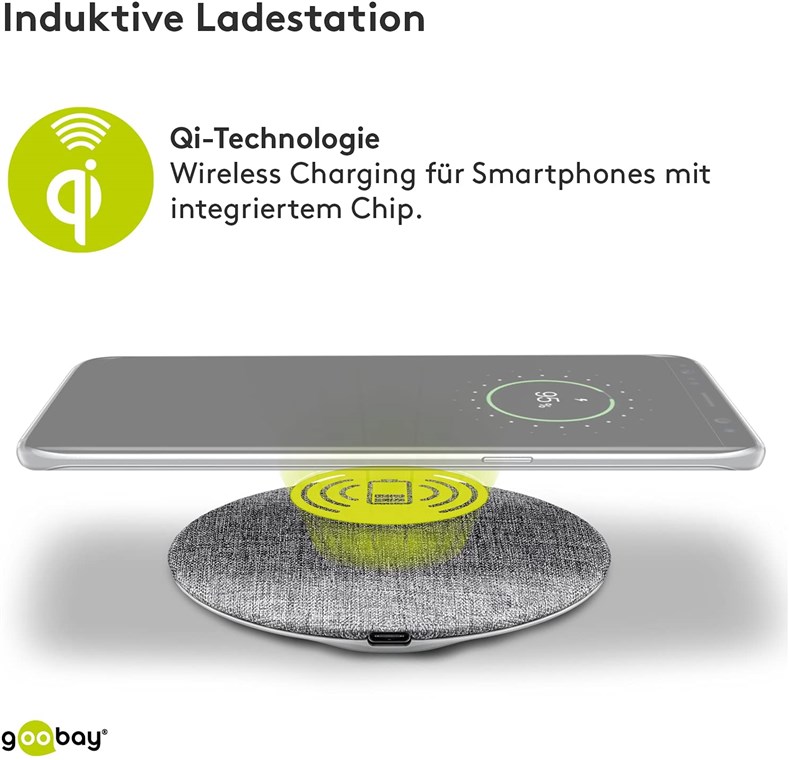 Goobay 15W Qi Wireless Auto Charger Pad Ladestation