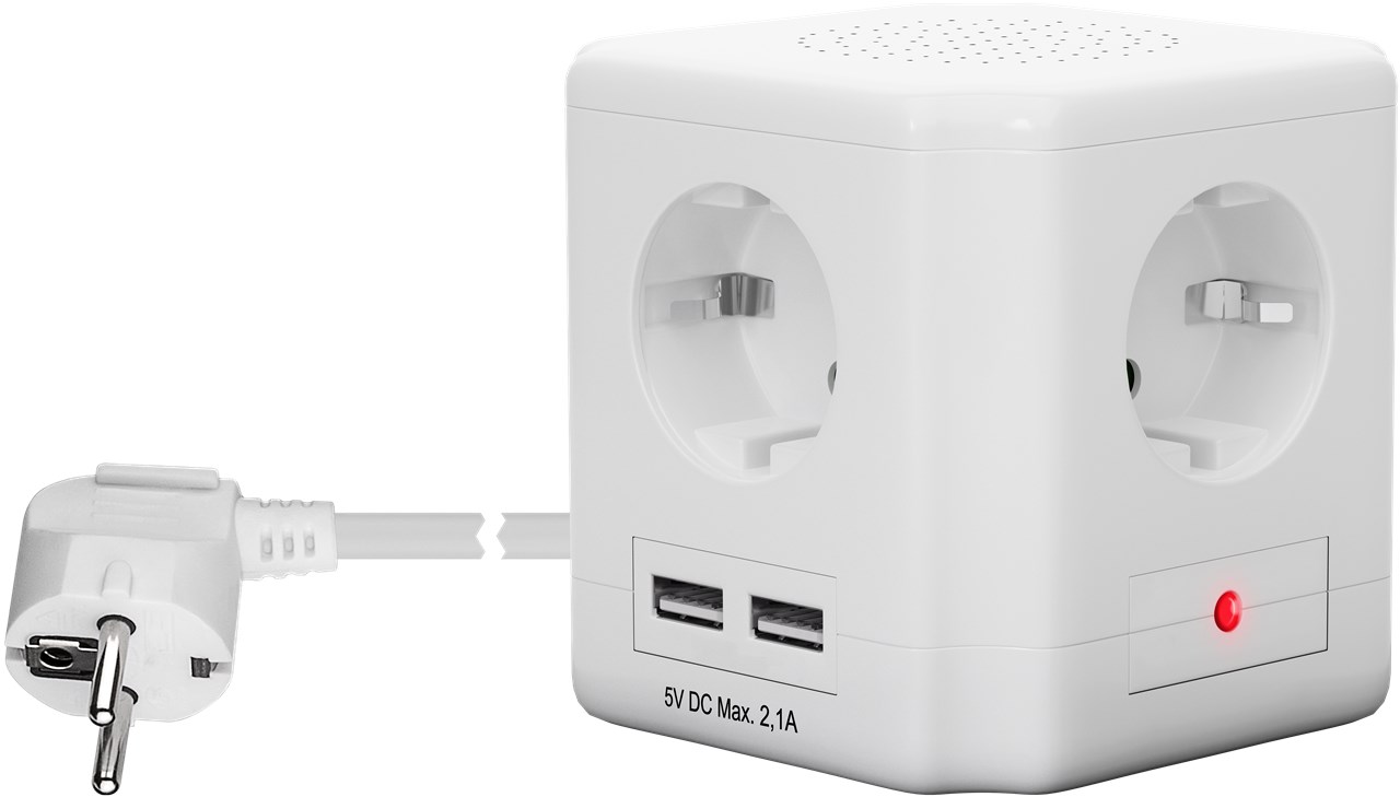 Cube Multiprise 4 Prises avec Interrupteur et USB, Grossiste en  accessoires électroniques avec les meilleures marques