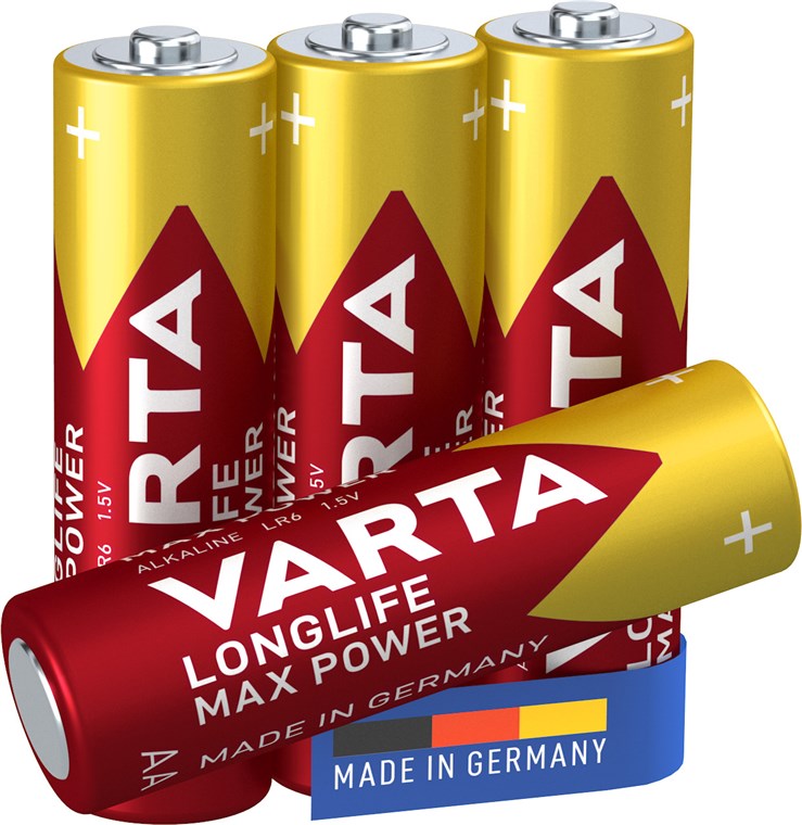 VARTA Longlife Max Power AAA, battery (4 pieces, AAA) (04703101404)