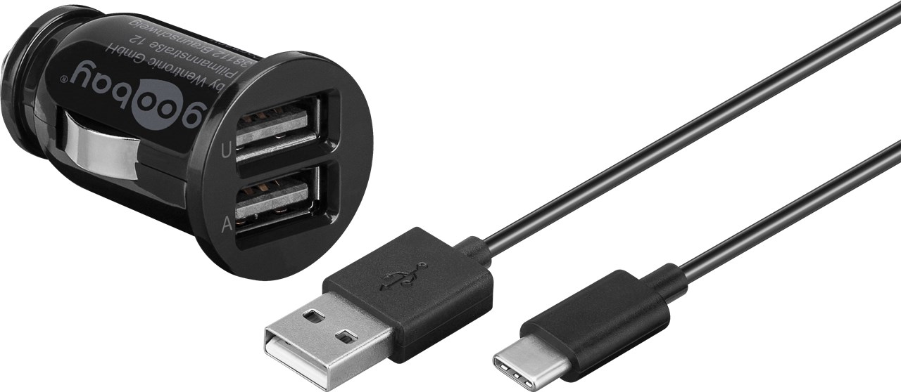 Wentronic Dualer USB Einbaucharger USB-A und USB-C mit