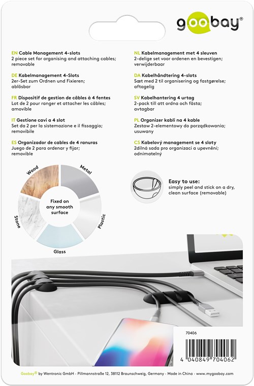 Câble USB et dispositif de gestion des câbles