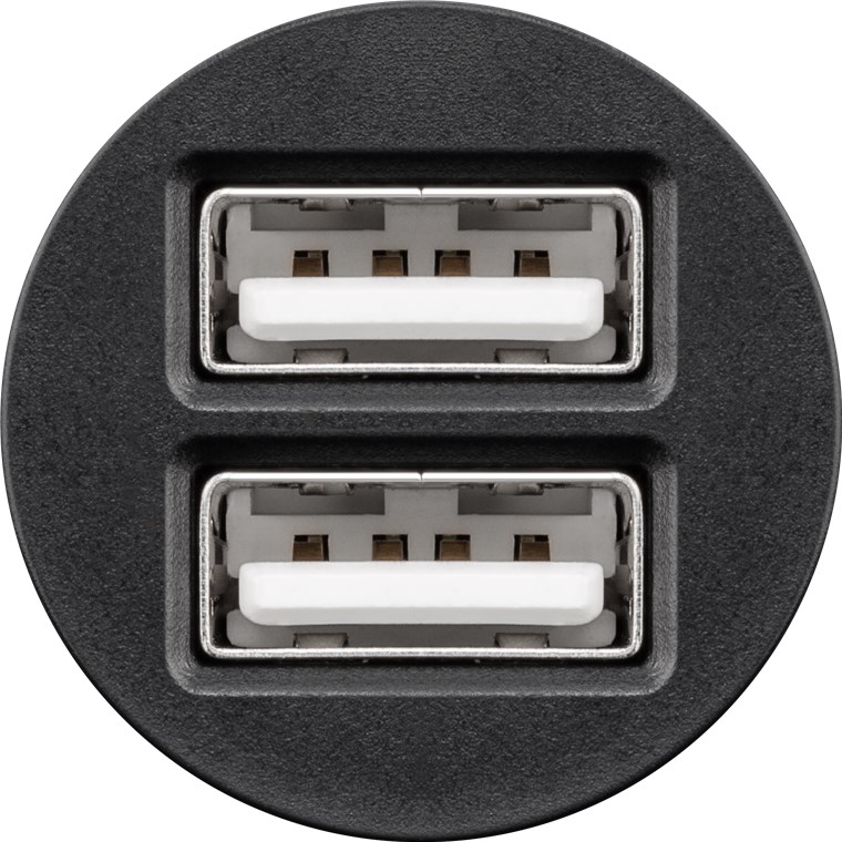 Goobay 58912 Dual Kfz USB Adapter Zigarettenanzünder / Auto Ladegerät 15,5W  / USB-A Ladeadapter Mini Ladestecker Schwarz kaufen