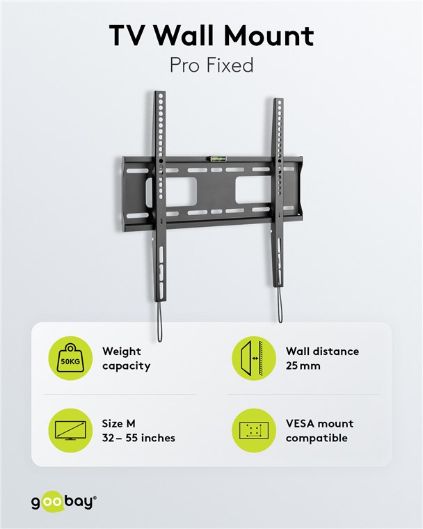 SNI Support Mural Tv fixe LCD-806-1A (23-55) Noir