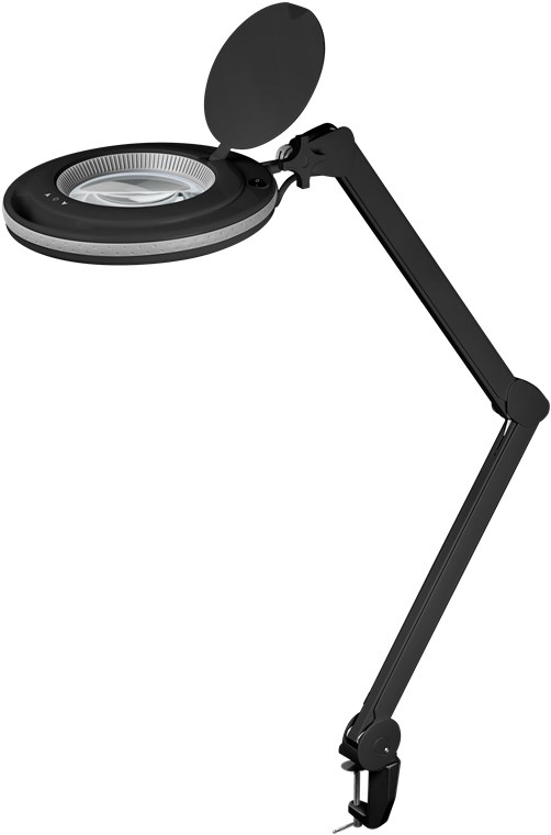 Magnifying Lamp Dimmable, 10x Magnifying Desk Lamp, 120 Pcs LED and 5 Inches Lens with Stainless Steel Arm (Green)