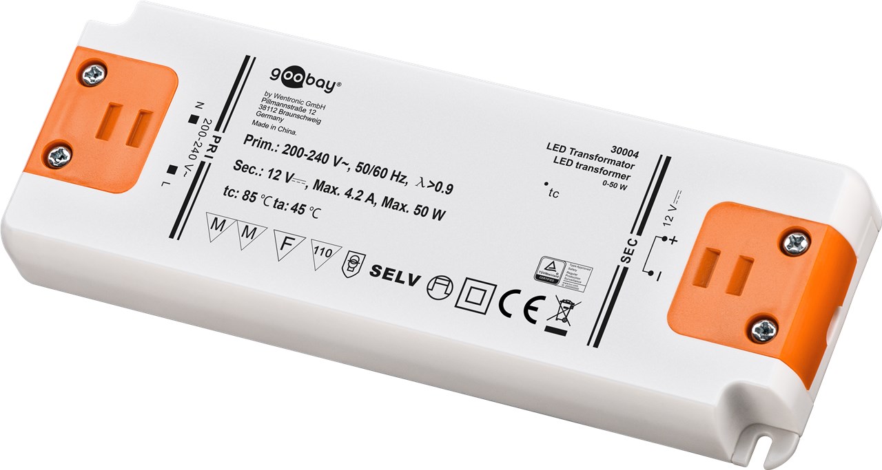 LED-Trafo 12 V/50 W  Elektronik-Zubehör Großhändler mit Top