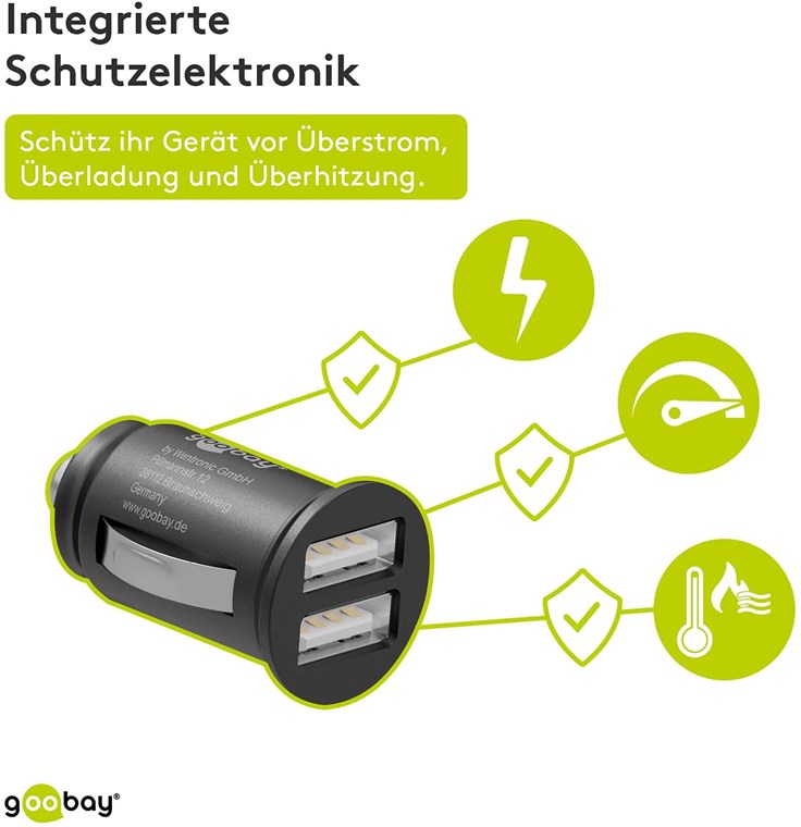 Dual-USB Auto-Ladegerät (15,5 W), Elektronik-Zubehör Großhändler mit  Top-Marken