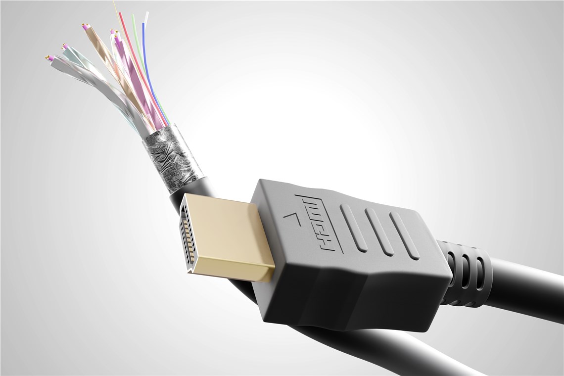 DELTACO High-Speed HDMI-kabel, 10m, Ethernet, 4K UHD, vit - Elgiganten