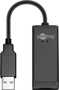 USB 2.0 Fast Ethernet Netzwerkkonverter, schwarz