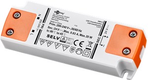 Transformateur LED 24 V (DC) (DC), 20 W