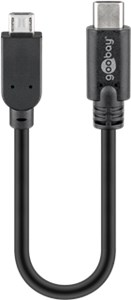 USB 2.0 Cable USB-C™ to Micro-B, Black