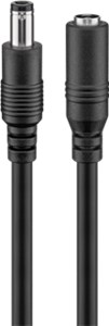 Cavo di prolunga DC (5,5x2,5mm) 3 m, nero