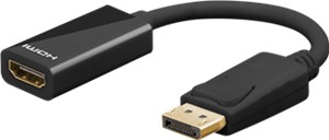 DisplayPort™/HDMI™ Adapter Cable 1.2, gold-plated