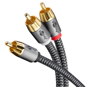 Câble 1 en 2 RCA, 3 m