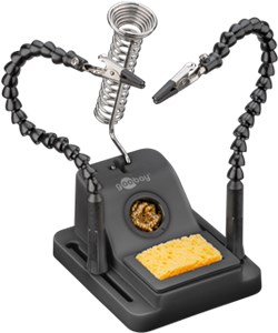 Soldering Aid with Gooseneck Arms and Soldering Iron Stand