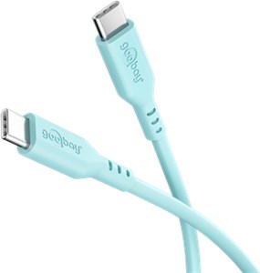 Cavo in silicone USB-C™, 1,5 m, turchese