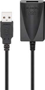 Cavo di prolunga USB attivo, 5 m, nero