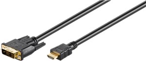 DVI-D/HDMI™-Kabel, vergoldet