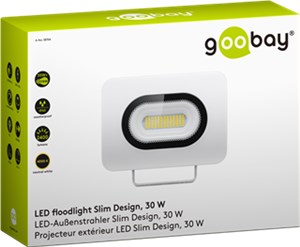 LED-Außenstrahler, 30 W, Slim Design LED-Außenstrahler, 30 W, Slim Design