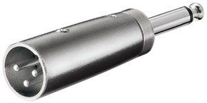 Adaptateur XLR, Jack AUX 6,35 mm Mono Fiche vers XLR Fiche