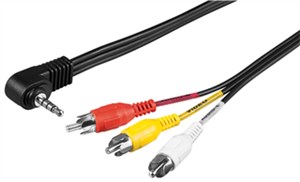 Adapter Cable, Composite Audio/Video to 3.5 mm