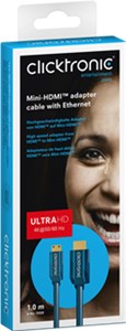 Mini-HDMI™ Adapterkabel mit Ethernet Mini-HDMI™ Adapterkabel mit Ethernet