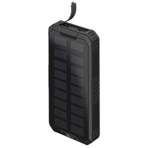 Outdoor Fast Charge Power Bank with Solar 20,000 mAh (USB C™ PD, QC 3.0)