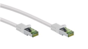 GHMT-zertifiziertes CAT 8.1 Patchkabel, S/FTP (PiMF), weiß