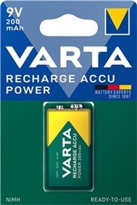 9 V Block/6HR61 (56722) Akku - 200 mAh, 1 Stk. Blister 9 V Block/6HR61 (56722) Akku - 200 mAh, 1 Stk. Blister