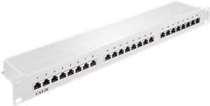 CAT 5e pannello patch da 19 pollici (48,3 cm), 24 porte (1 U)