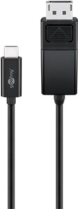 USB-C™- DisplayPort Adapterkabel 4k60Hz, 1,20 m, schwarz