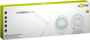 LED lampada d'ingrandimento con morsetto, 8 W, bianco