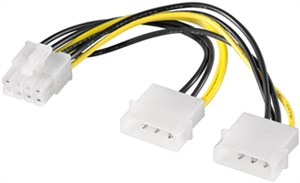 Cavo elettrico/adattatore per schede grafiche PC, PCI-E a PCI Express da 8 pin