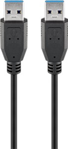 USB 3.0 SuperSpeed Kabel, Schwarz