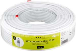 75 dB SAT-Koaxialkabel, doppelt geschirmt