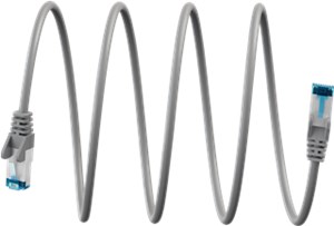 CAT 6A cavo patch S/FTP (PiMF), grigio