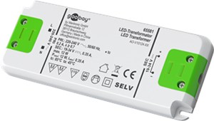Transformateur LED à Courant Constant 350 mA, 12 W, Super-Plat