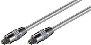 Toslink-Kabel 6 mm mit Metallsteckern