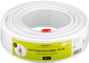 90 dB SAT-Koaxialkabel, doppelt geschirmt