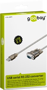 USB Serial RS 232 Converter, Transparent