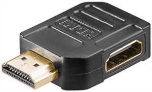 HDMI™-Winkeladapter 270°, vergoldet, 8K @ 60 Hz