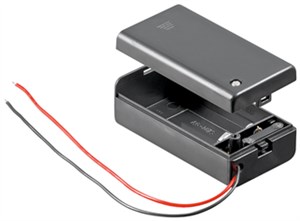 1x 9 V Block Batteriehalter