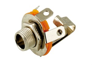 Jack Chassis Socket with Switch Contact - 6.35 mm - Mono