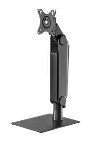 Supporto per monitor con base singolo, nero